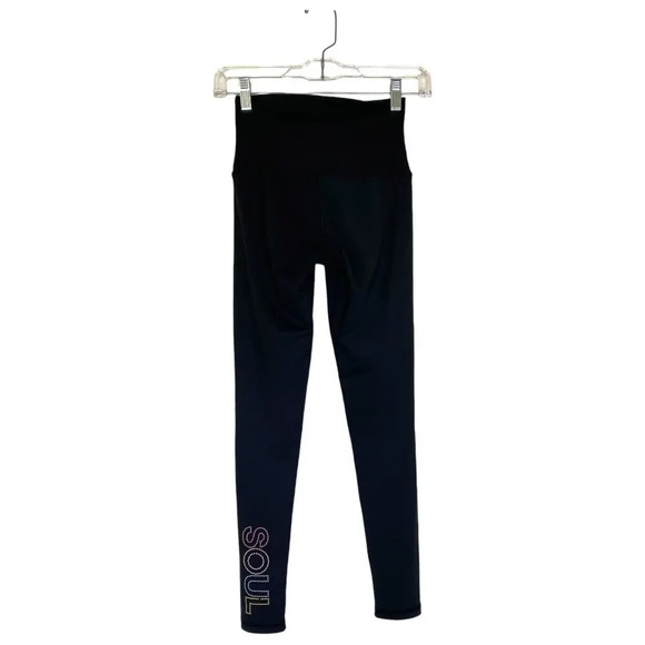 BEACH RIOT x Soul Cycle Multi Colored Star Embellished Black Leggings Size Small - Picture 4 of 9